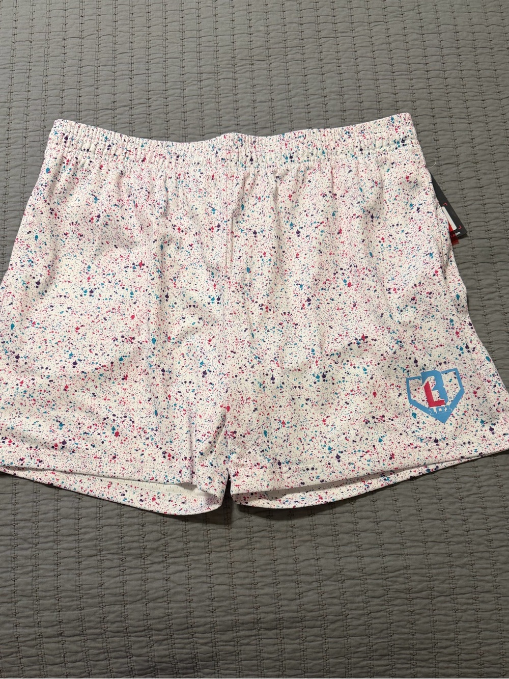 Baseball Lifestyle 101 Splatter Shorts NWT